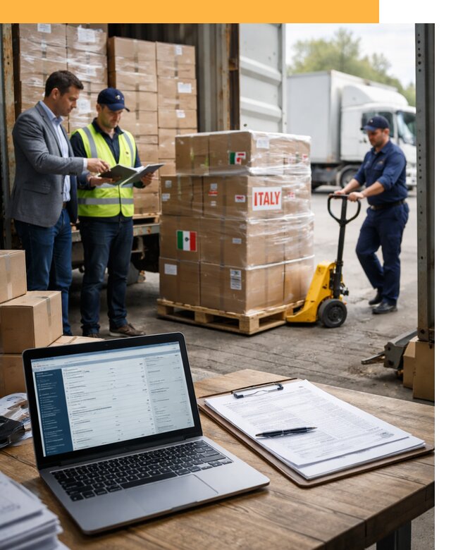 Доставка грузов из Италии: морские и авиаперевозки от 18230