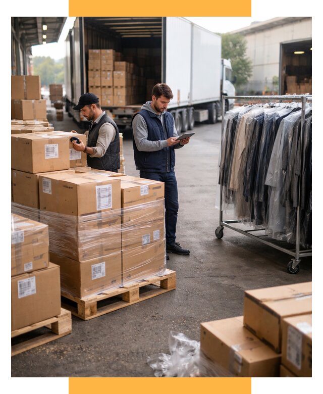 Перевозка и доставка одежды из Китая от 7596 р., СетСервис-Клс